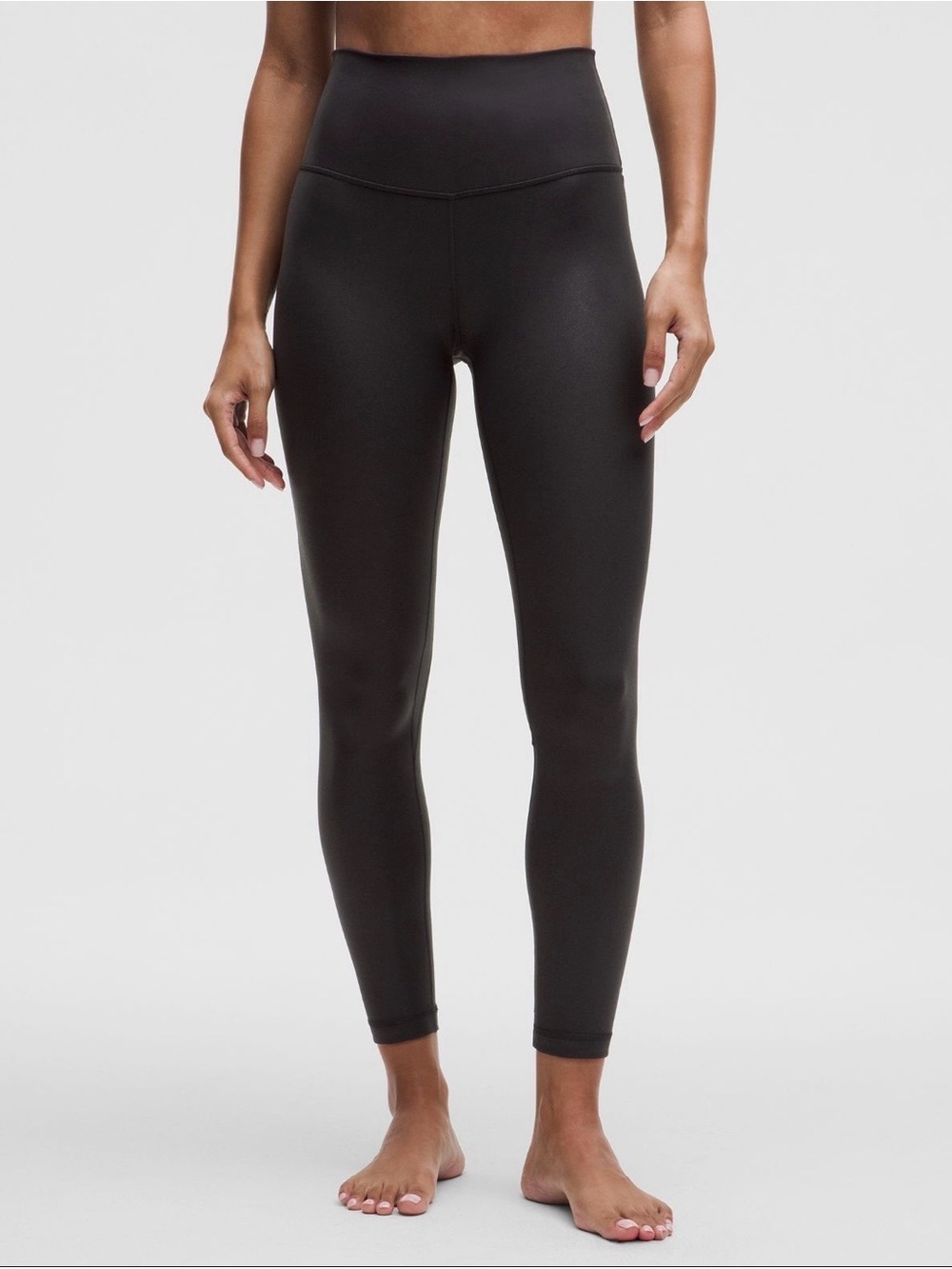 lululemon Align High Rise Leggings Black Shimmer Size 2